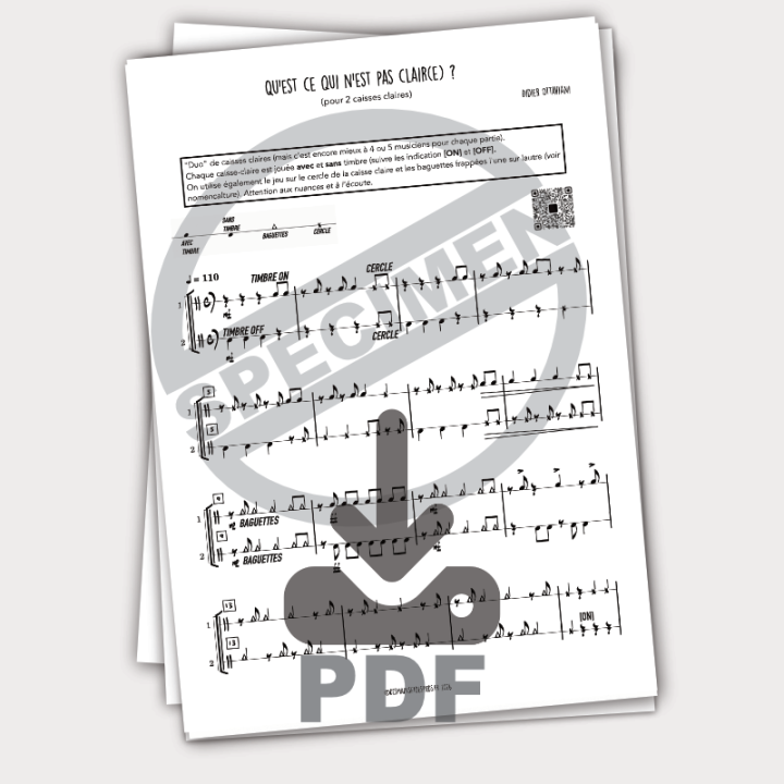 Qu'est ce qui n'est pas clair(e)