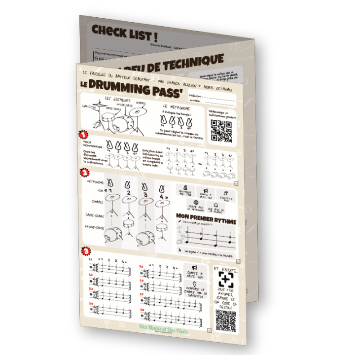 Drumming Pass' - Le fascicule du débutant
